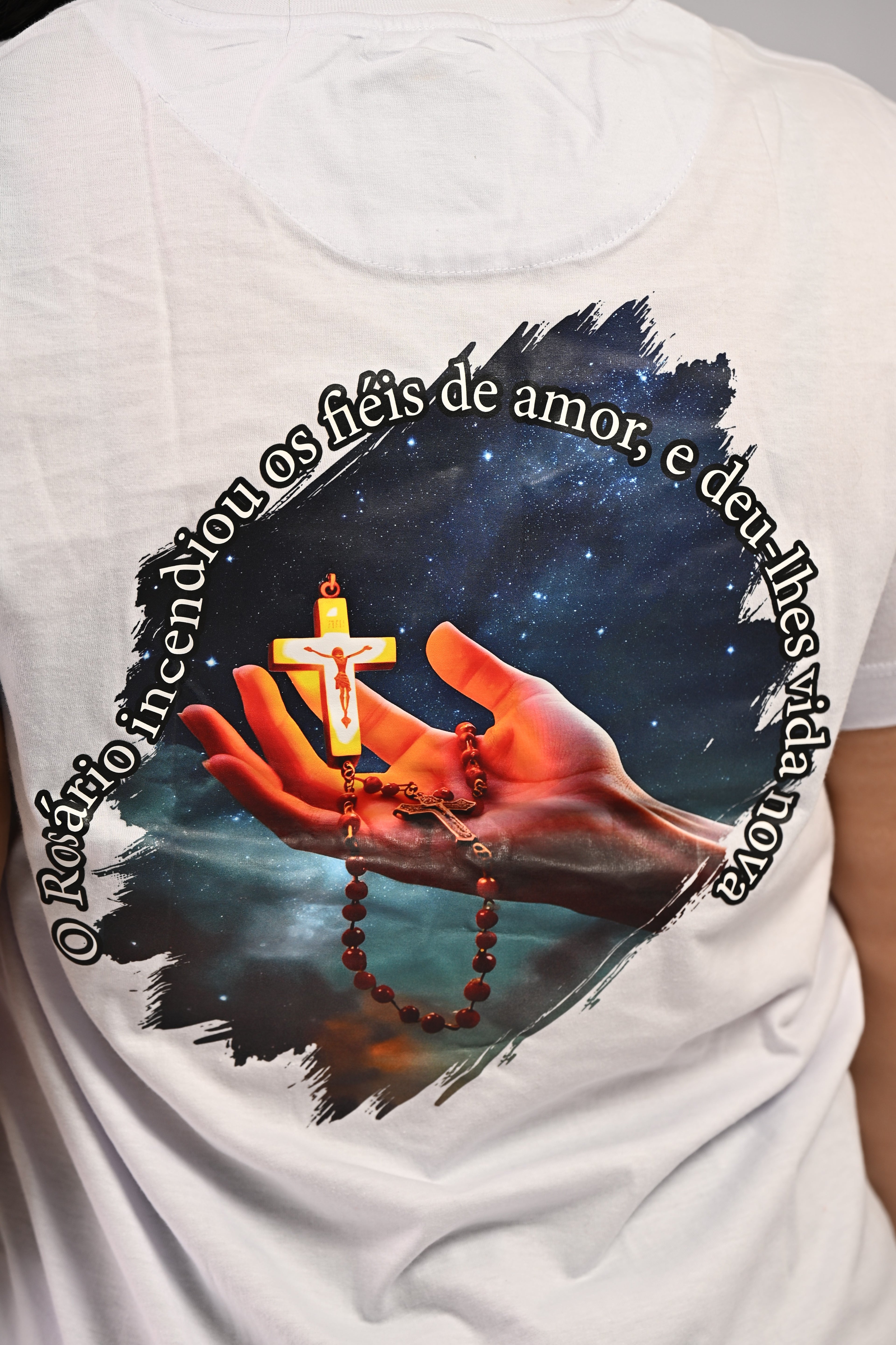Camiseta Rosário Incendiou - Branca