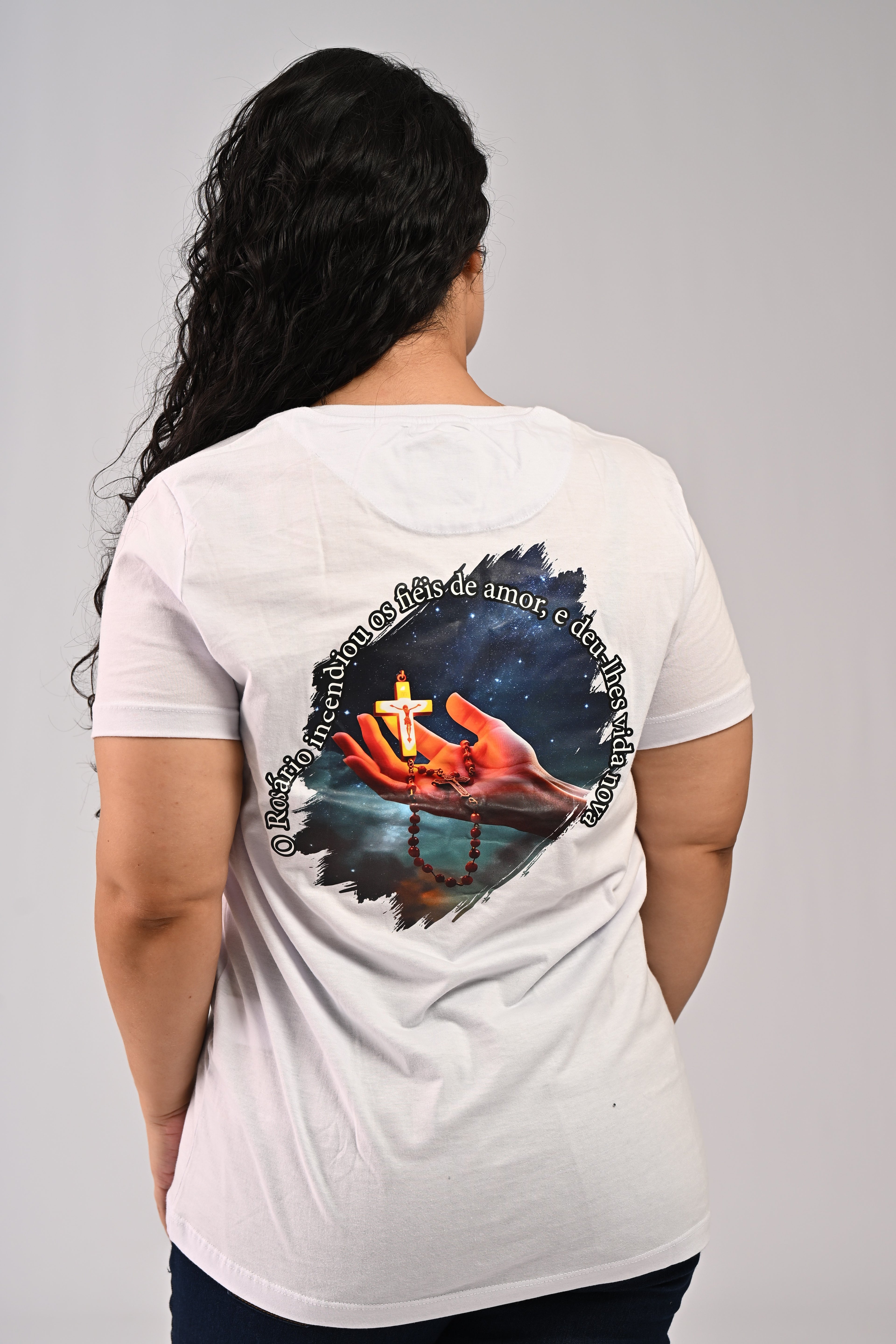 Camiseta Rosário Incendiou - Branca
