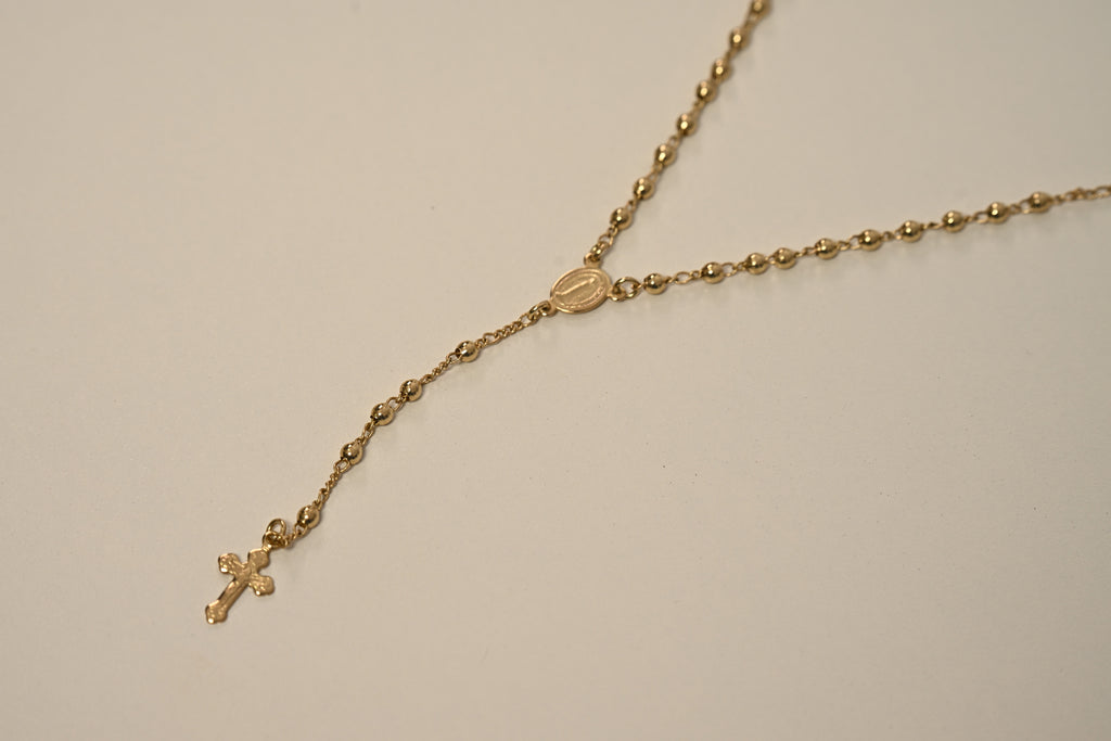 Semijoia Colar Terço – Dourado