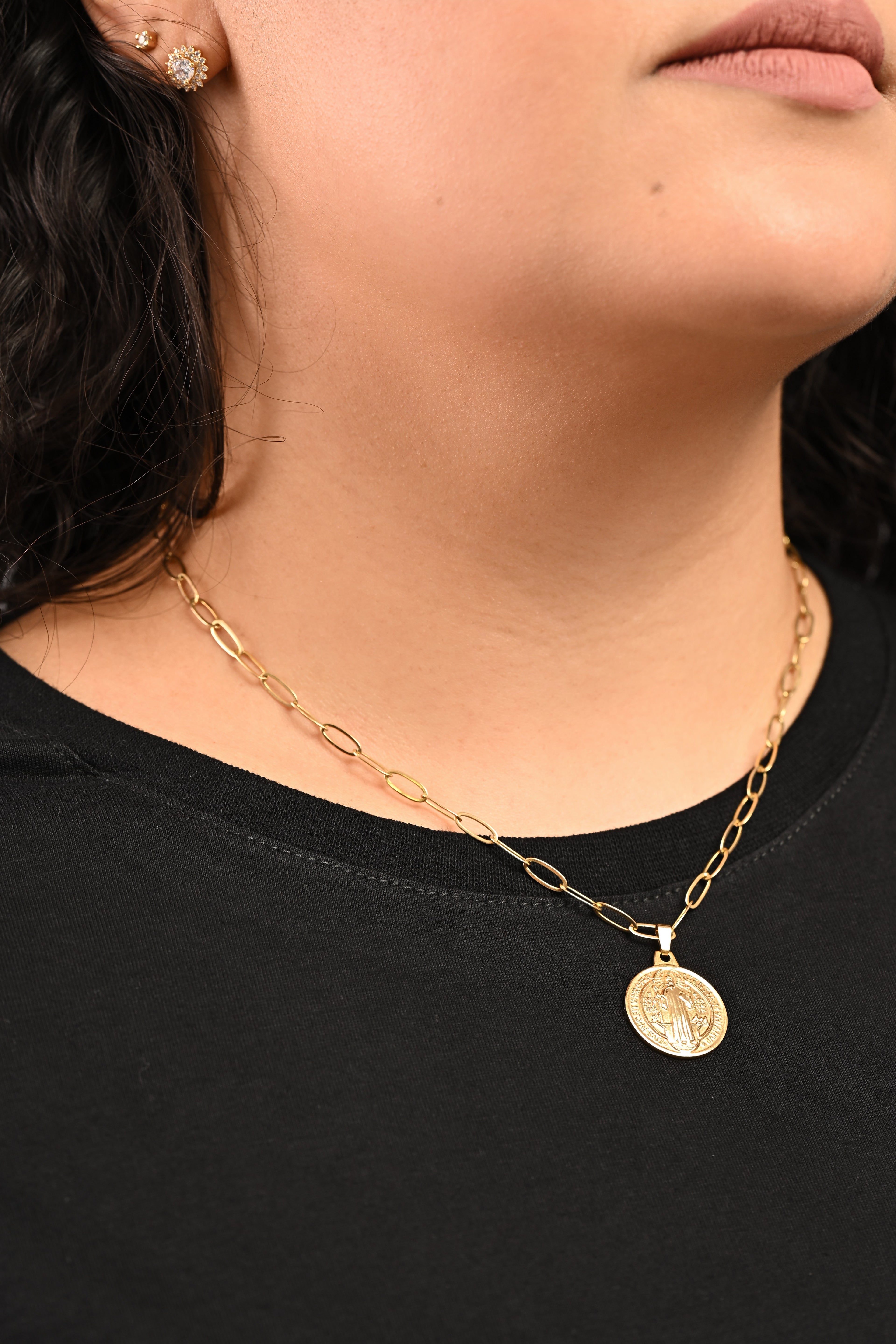 Semijoia Medalha de São Bento – Dourado